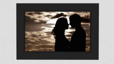 极简主义浪漫爱情相片挂画SU模型下载_sketchup草图大师SKP模型