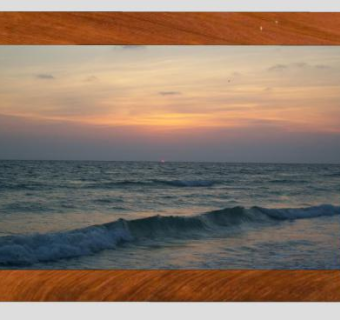 海上日落的艺术挂画SU模型下载_sketchup草图大师SKP模型