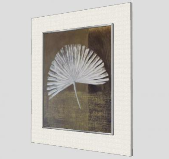 简约艺术裱框油画SU模型下载_sketchup草图大师SKP模型