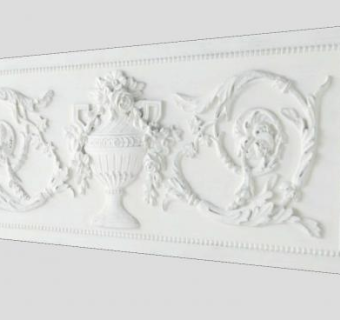 古典精致浮雕壁画SU模型下载_sketchup草图大师SKP模型