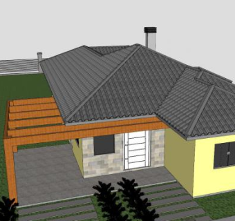 现代屋顶住宅房子SU模型下载_sketchup草图大师SKP模型