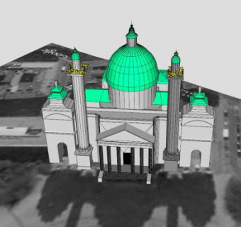 现代房子建筑大厦SU模型下载_sketchup草图大师SKP模型