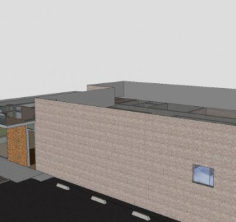 动物诊所建筑SU模型下载_sketchup草图大师SKP模型