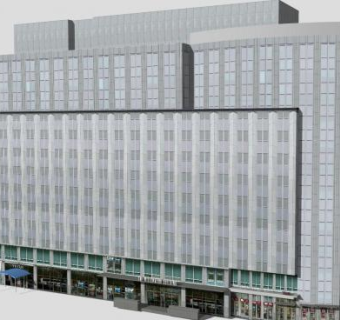 千年建筑大厦SU模型下载_sketchup草图大师SKP模型