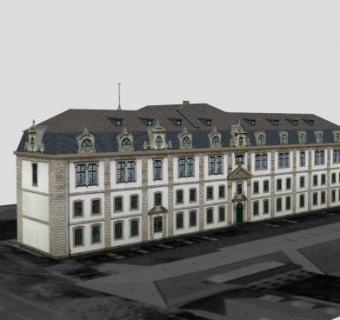 档案室建筑房子SU模型下载_sketchup草图大师SKP模型