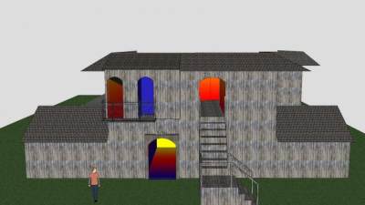 古怪仓库建筑SU模型下载_sketchup草图大师SKP模型