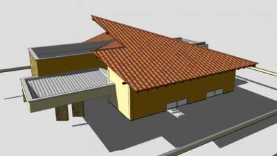 现代架构师建筑SU模型下载_sketchup草图大师SKP模型