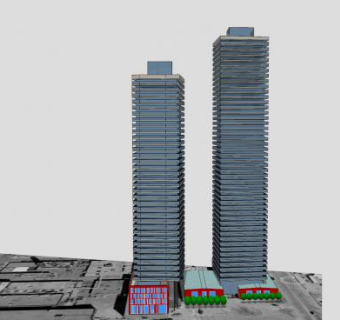 现代精神高层公寓SU模型下载_sketchup草图大师SKP模型