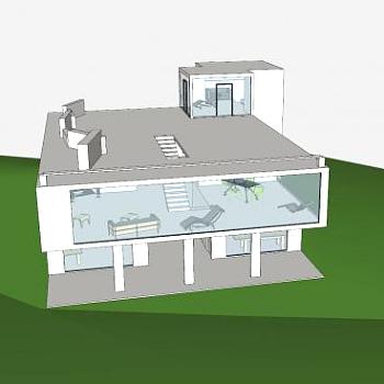 <em>艺术家</em>房子建筑SU模型下载_sketchup草图大师SKP模型