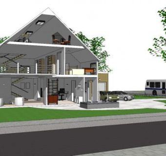 全家具房子建筑SU模型下载_sketchup草图大师SKP模型