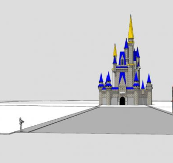 娱乐乐园建筑SU模型下载_sketchup草图大师SKP模型