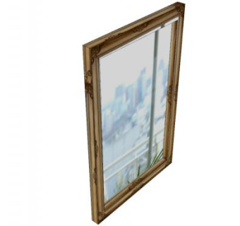 城市摄影挂画装饰画SU模型下载_sketchup草图大师SKP模型