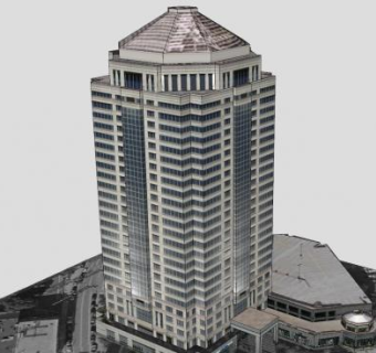 基尔帕特里克高层建筑SU模型下载_sketchup草图大师SKP模型