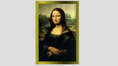 《蒙娜丽莎》油画装饰画SU模型下载_sketchup草图大师SKP模型