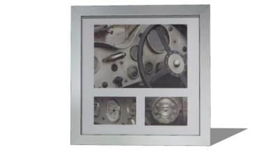 镀铬金属框架机舱摄影SU模型下载_sketchup草图大师SKP模型