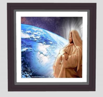 现代人物地球装饰画SU模型下载_sketchup草图大师SKP模型