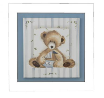 现代简约卡通熊挂画SU模型下载_sketchup草图大师SKP模型