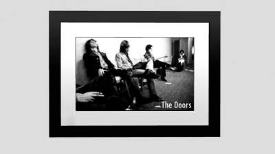 黑白色欧美乐队照片相框SU模型下载_sketchup草图大师SKP模型