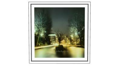 现代城市街景相框挂画SU模型下载_sketchup草图大师SKP模型