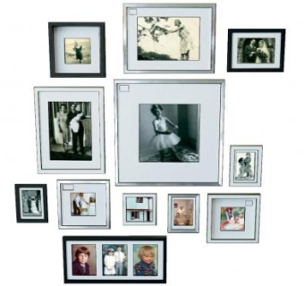 怀旧老照片相框墙SU模型下载_sketchup草图大师SKP模型