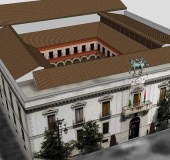 格拉纳达办公楼市议会SU模型下载_sketchup草图大师SKP模型