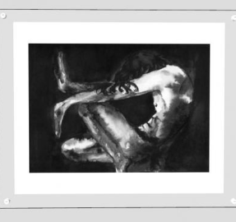 男士艺术黑白绘画挂画SU模型下载_sketchup草图大师SKP模型