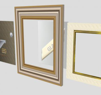 PVC照片相框种类SU模型下载_sketchup草图大师SKP模型