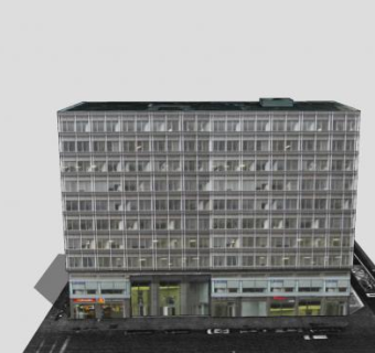 事务所建筑办公楼SU模型下载_sketchup草图大师SKP模型