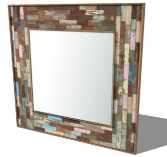 波希米亚风格相框SU模型下载_sketchup草图大师SKP模型