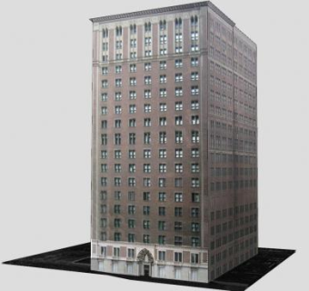 交易所大楼建筑SU模型下载_sketchup草图大师SKP模型