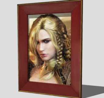 《北方之眼》油画挂画SU模型下载_sketchup草图大师SKP模型