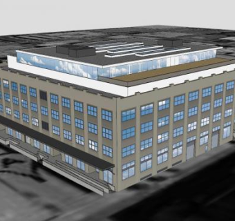 肯尼迪大厦建筑SU模型下载_sketchup草图大师SKP模型