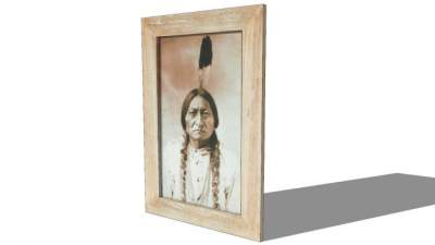 部落酋长摄影相框SU模型下载_sketchup草图大师SKP模型