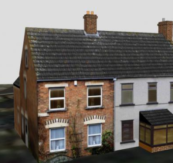 独立式住宅建筑SU模型下载_sketchup草图大师SKP模型