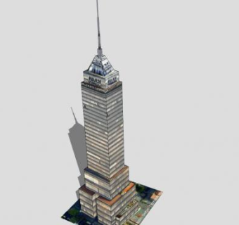拉丁美洲塔高层建筑SU模型下载_sketchup草图大师SKP模型