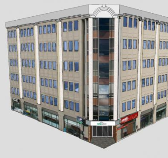 现代大厦办事处SU模型下载_sketchup草图大师SKP模型