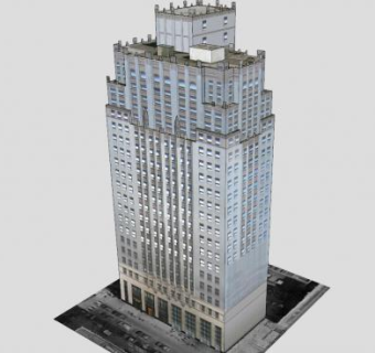 现代高层办公建筑SU模型下载_sketchup草图大师SKP模型