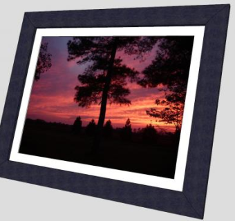 自然风景落日摄影照相框SU模型下载_sketchup草图大师SKP模型