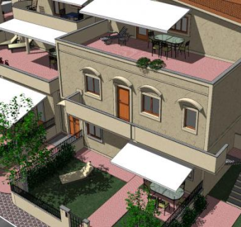 丰塔纳住宅桥建筑SU模型下载_sketchup草图大师SKP模型