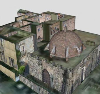 现代大厅房子建筑SU模型下载_sketchup草图大师SKP模型