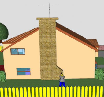 辛普森建筑房子SU模型下载_sketchup草图大师SKP模型