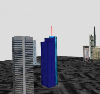 现代诚市高层建筑SU模型下载_sketchup草图大师SKP模型