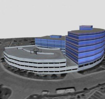 现代中心塔东塔建筑SU模型下载_sketchup草图大师SKP模型