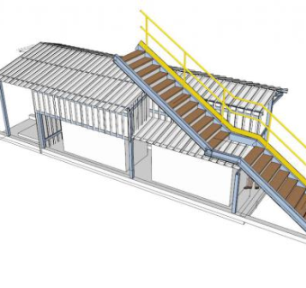 循环流化床锅炉SU模型_su模型下载 草图大师模型_SKP模型