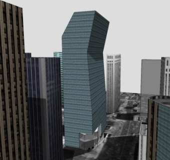 韩国乙支路建筑SU模型下载_sketchup草图大师SKP模型