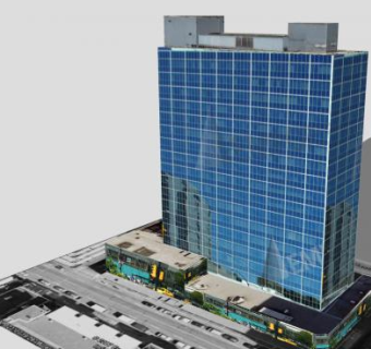 现代高层住宅SU模型下载_sketchup草图大师SKP模型