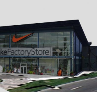 大西洋城奥特莱斯购物中心SU模型下载_sketchup草图大师SKP模型