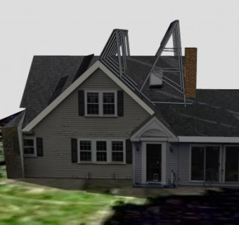 林肯太阳能房屋建筑SU模型下载_sketchup草图大师SKP模型