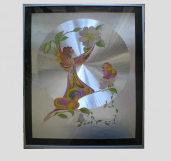 花仙子现代贴纸挂画SU模型下载_sketchup草图大师SKP模型