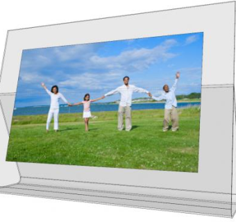 玻璃相框家庭照SU模型下载_sketchup草图大师SKP模型